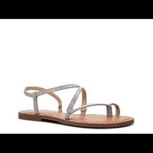 Silver studded jessica simpson sandals